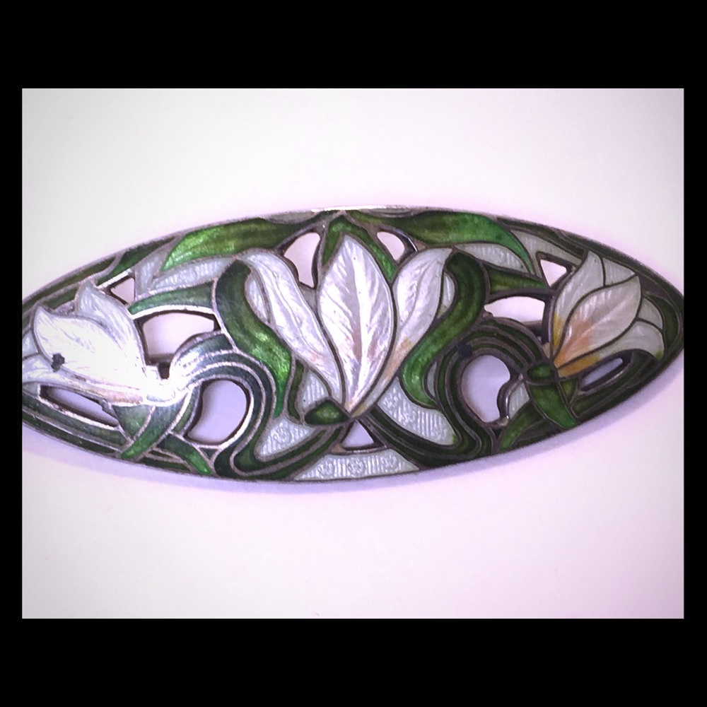 Genuine Antique Art Nouveau Cloisonné
